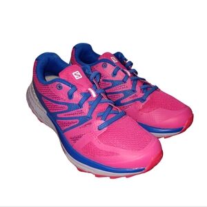 Salomon Sense Ride Ultralight Trail Runner Womens Size 5 EUR 36 Pink/Dark Purple